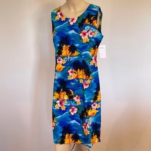 NWT Pacific Legend (Made in Hawaii) Women’s Mini Sleeveless Sunset Dress-Size L